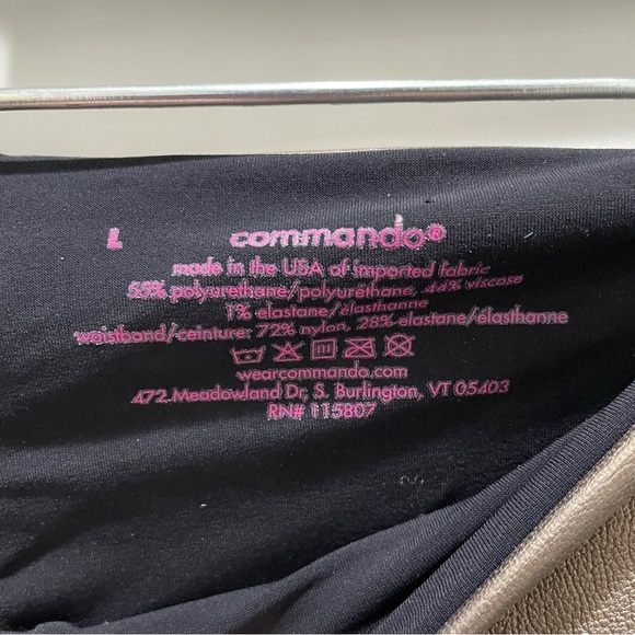 Commando Bronze Perfect Control Faux Leather Leggings Large - Picture 3 of 6